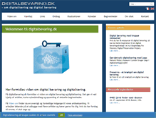 Tablet Screenshot of digitalbevaring.dk